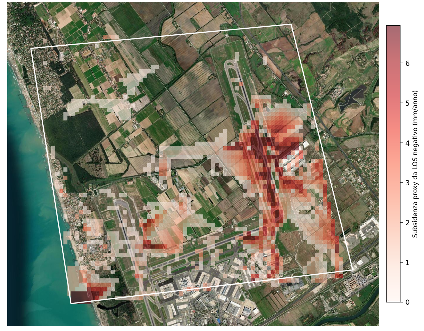 PSInSAR subsidence map